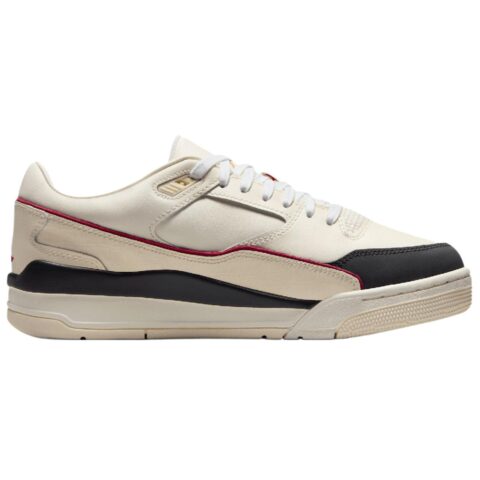 Jordan FLIGHT COURT Slip Resistant Abrasion Resistant Low top Vintage Basketball Shoes Men’s Beige Black