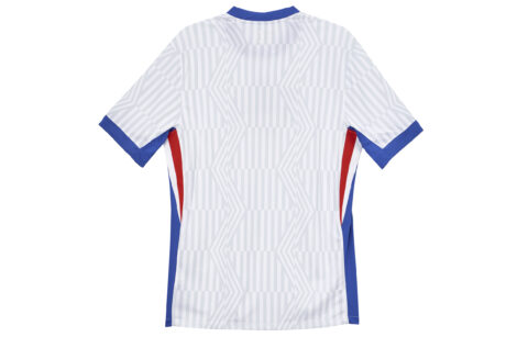 Nike Dri Fit Soccer Jersey Men’s White/Campus Blue/University Red