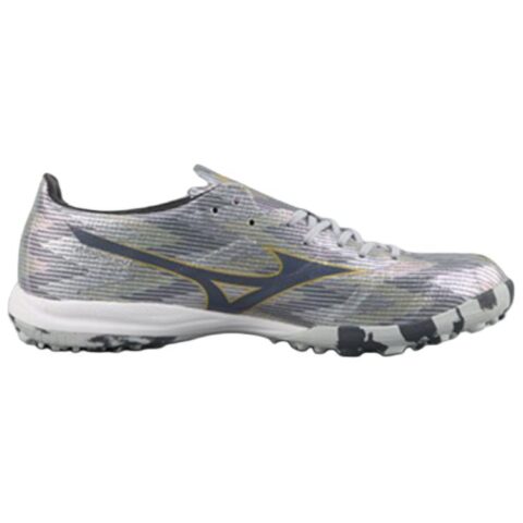 Mizuno Alpha 2 TF Turf Natural Grass Slip Resistant, Abrasion Resistant, Breathable, Rebound Soccer Shoes Men’s Silver