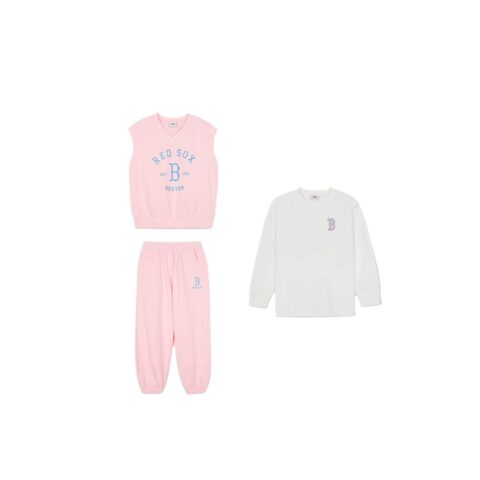 MLB Casual Sportswear Light Pink Children Aged 3 7 Years Old