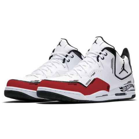 Jordan Courtside 23 Cushioning Slip Resistant Abrasion Resistant Mid top Vintage Basketball Shoes Men’s White