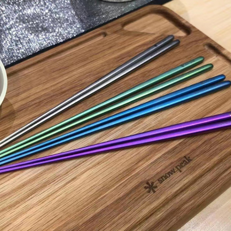 Snow Peak Tableware Camping Chopsticks 1 2 Persons Pure Titanium