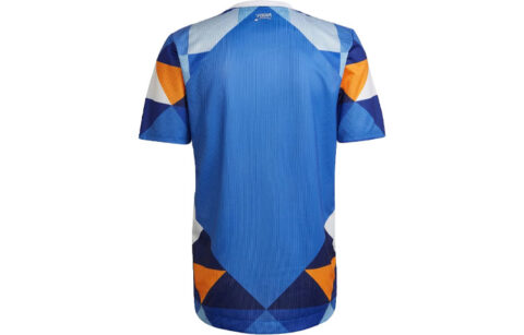 Adidas Soccer Jerseys Unisex Blue Moderate Straight Fit