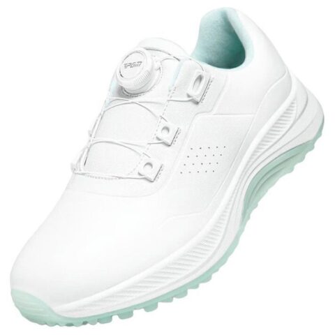 PGM Slip Resistant Abrasion Resistant Low top Golf Shoes Women’s White Green