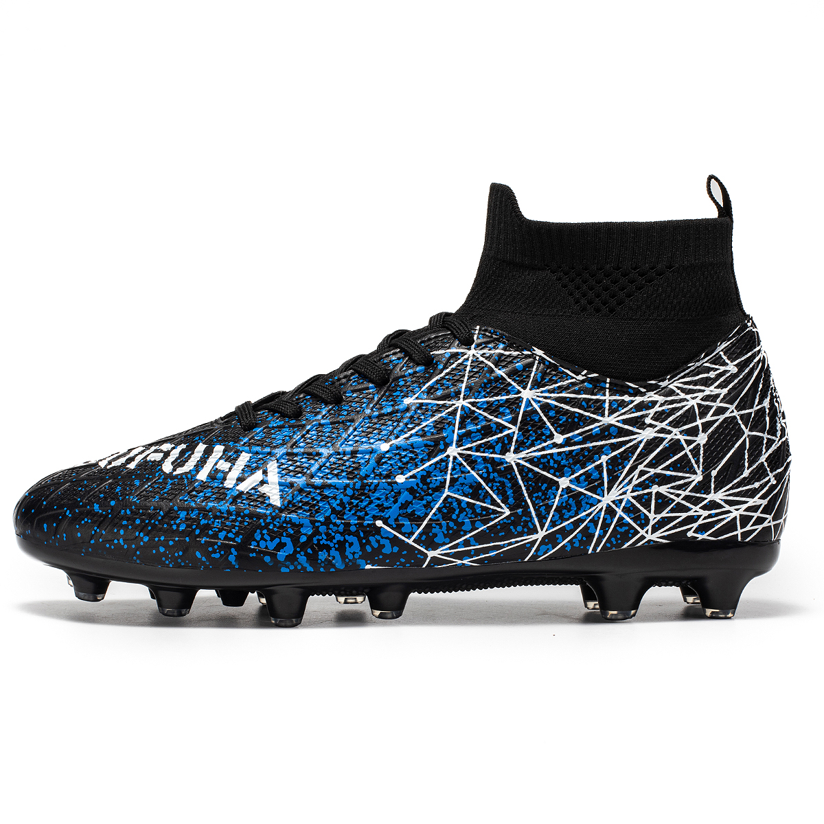 BIANSULONG Soccer Shoes Unisex Low Top Black
