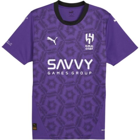 PUMA REPLICA Al Hilal Saudi F.C.Third Replica Jersey Men Soccer Jersey Men’s Purple