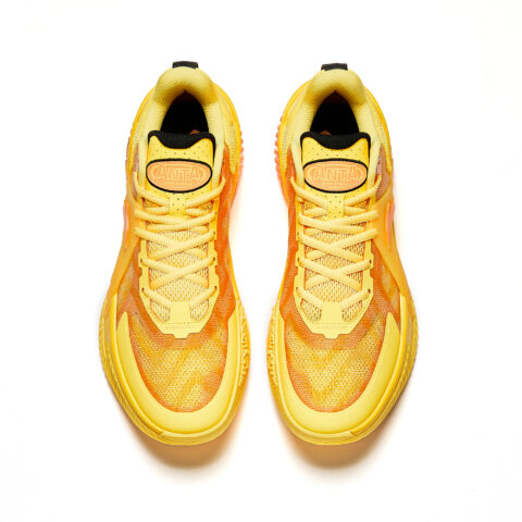 Anta Airspace 5 Slip Resistant, Abrasion Resistant, Anti Rollover Low top Basketball Shoes Men’s Yellow Orange