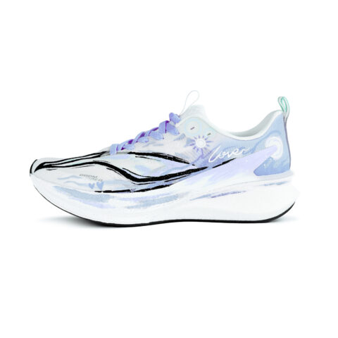 Li Ning Red Hare 8PRO Cushioning Breathable Low top Casual Running Shoes Unisex Light Purple
