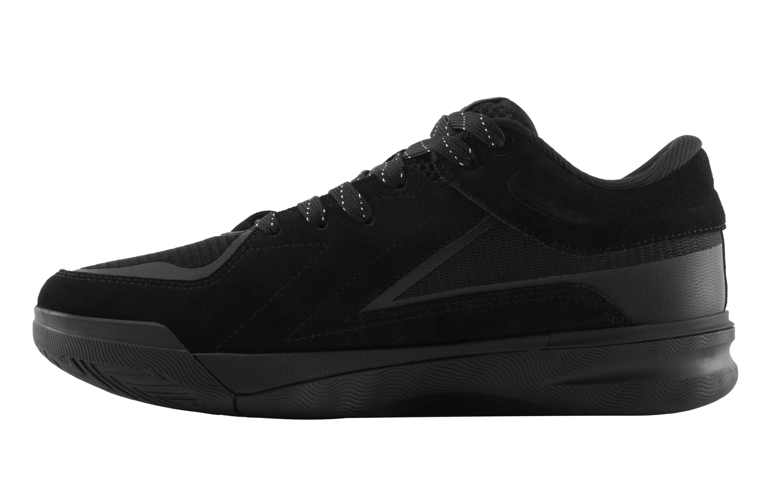 UZIS Abrasion Resistant Coverage Anti Rollover Low top Basketball Shoes Men's Black Warrior