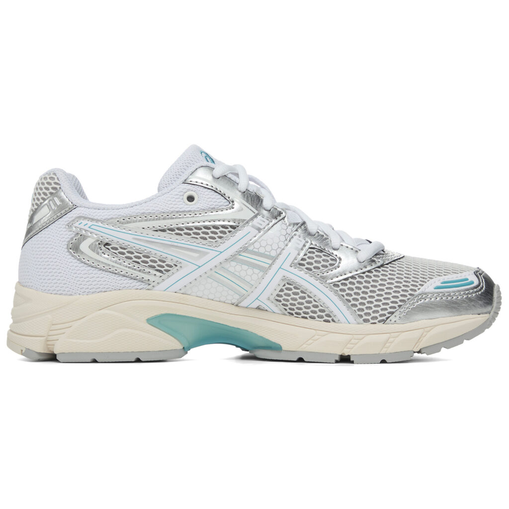 ASICS GEL DS TRAINER 14 Cushioning, Wear Resistant Low top Casual City Commuting Running Shoes Unisex White Silver Blue