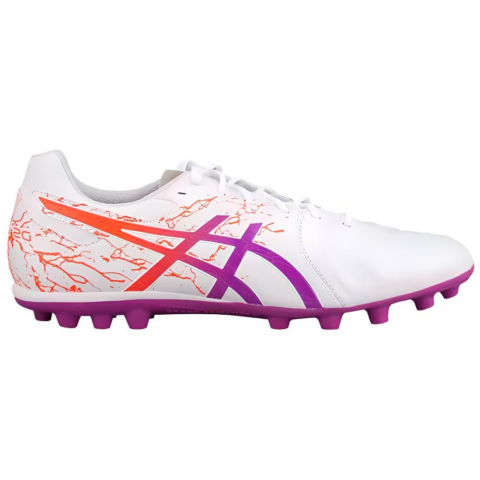 Asics DS LIGHT AG Artificial Ground Kangaroo Leather Soccer Shoes Men’s White Purple