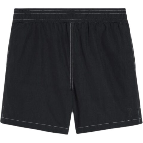 Ami Paris Logo Embroidered Swim Shorts