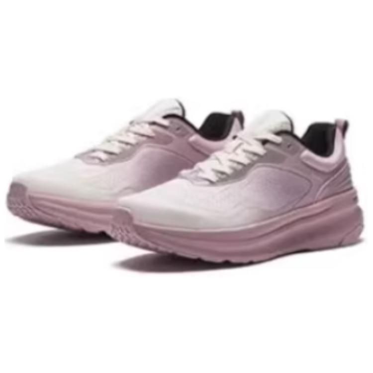 Anta Cushioning Slip Resistant Low top Casual Running Shoes Women’s Beige Purple