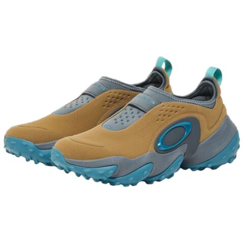 Oakley Edge Icon Slip Resistant Support Low top Golf Shoes Unisex Brown Blue