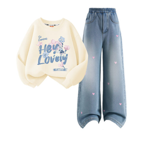 Disney Kids Casual Sportswear Crew Neck Moderate
