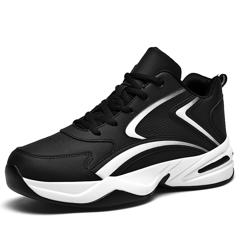 HEIWEILU Cushioning Slip Resistant Abrasion Resistant Mid top Running Shoes Men’s