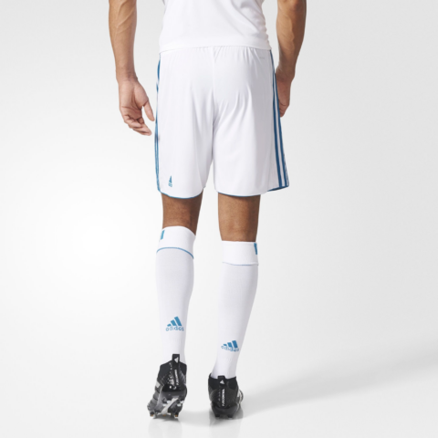 Adidas Real Madrid Soccer Bottom Men’s White/Vibrant Cyan