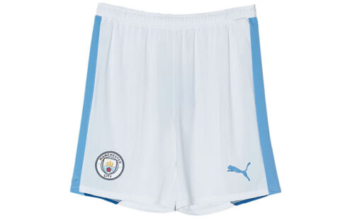 PUMA Manchester City Home Jersey Collection Soccer Bottoms Men’s White Moderate Straight Fit Pants