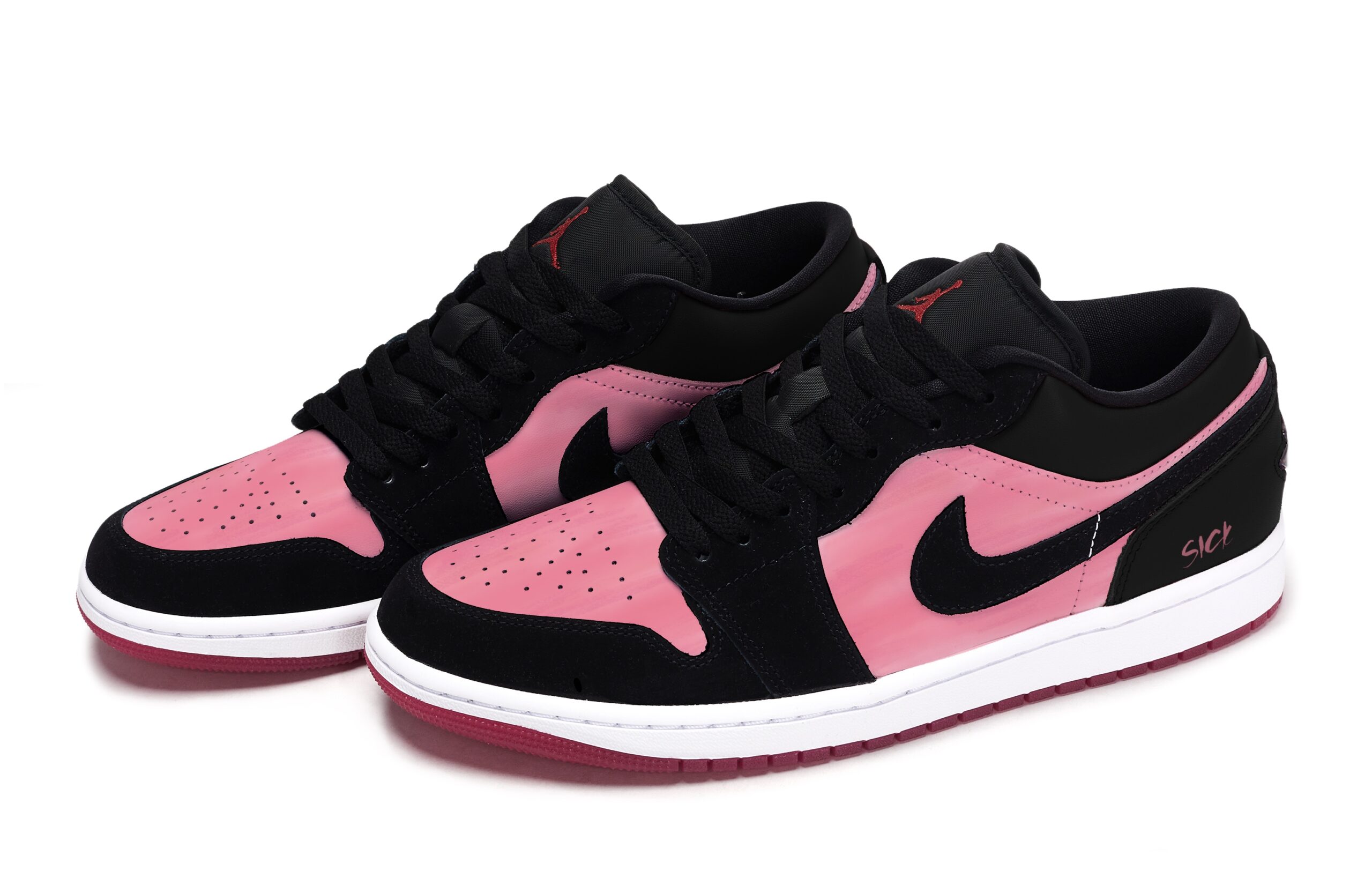 Jordan Air Jordan 1 Vintage Basketball Shoes Unisex Low Top Pink