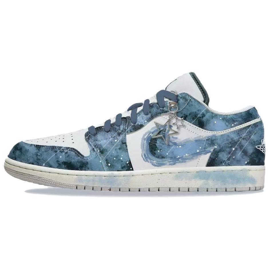 Jordan Air Jordan 1 Vintage Basketball Shoes Unisex Low Top White/Green