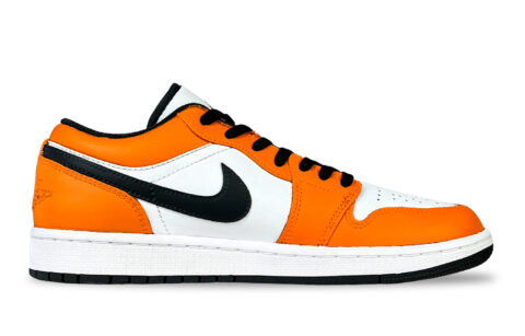 Jordan Air Jordan 1 Vintage Basketball Shoes Unisex Low Top Black Orange