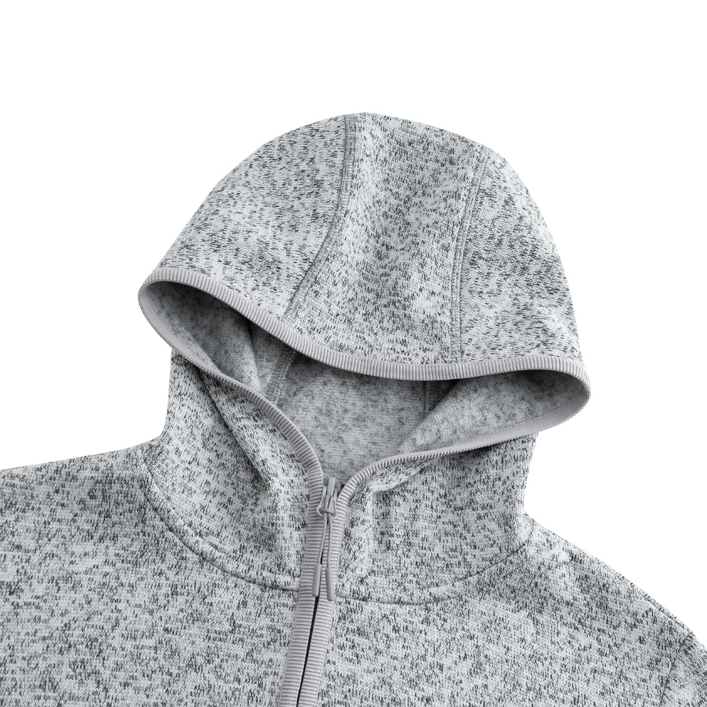 Anta Outdoor Collection Liner Coat, Thick Needle Fleece Garment Women’s Star Gray Heather Gray