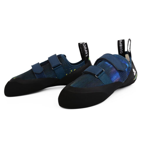 LUFU Slip Resistant Abrasion Resistant Low top Rock Climbing Shoes Women’s Shooting Stars Blue