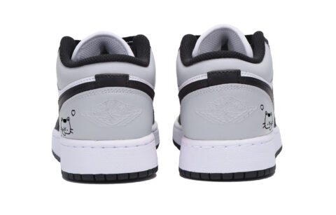 Jordan Air Jordan 1 Abrasion Resistant Low top Vintage Basketball Shoes Men’s Dark Gray