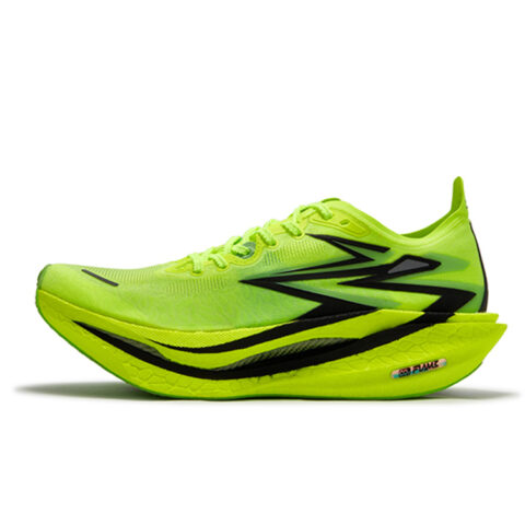 361° Flame 4 Low top Carbon Plate Technology Casual Marathon Running Shoes Unisex Neon Solar Yellow