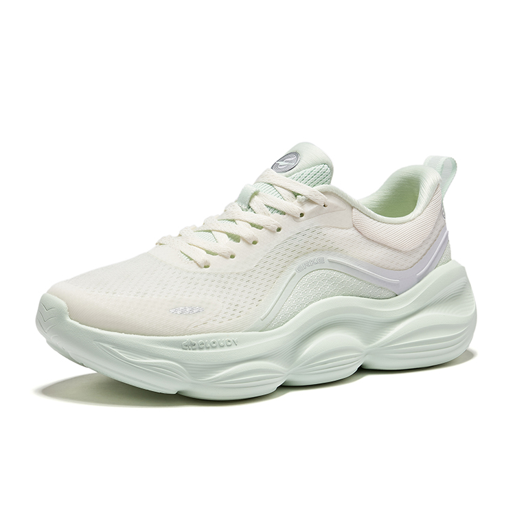 Erke Cushioning Rebound Low top Training City Commuting Running Shoes Women’s Microcrystal White Purified Water