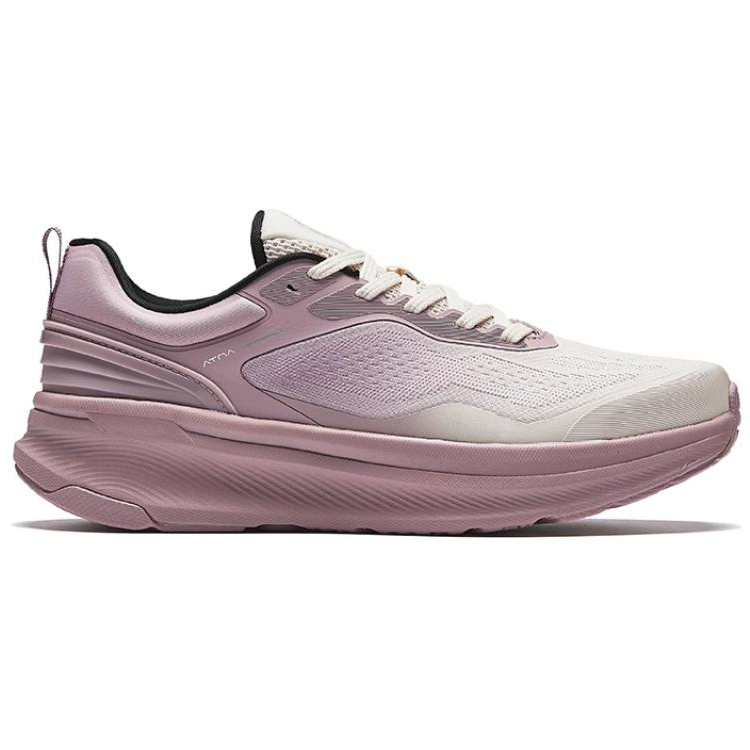 Anta Cushioning Slip Resistant Low top Casual Running Shoes Women’s Beige Purple