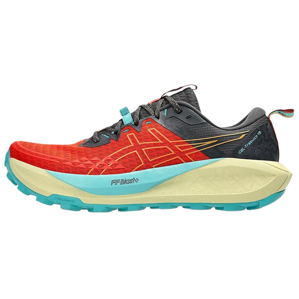 ASICS GEL TRABUCO 13 Trail Running Shoes Men’s Red Orange Blue