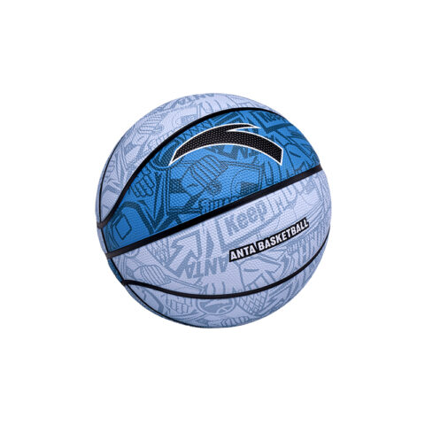 Anta Rubber Basketball Trendy Toy All Over Print Blue Size 7.5 Training Unisex China Mainland Version