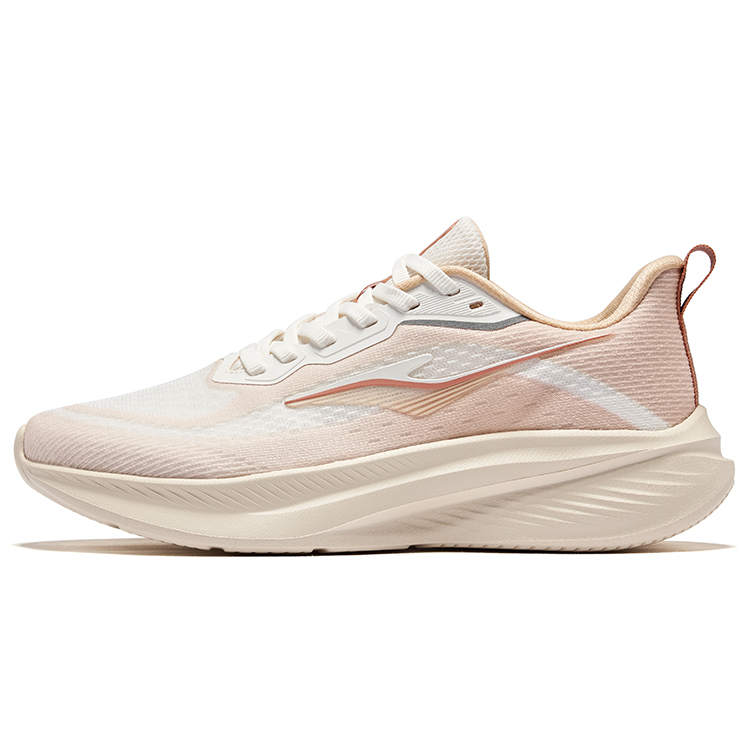 Erke Cushioning Abrasion Resistant Breathable Low top Casual Running Shoes Women’s Microcrystal White Almond
