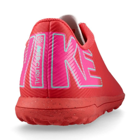 Nike Mercurial Vapor 16 Club TF Turf Synthetic Leather Abrasion Resistant Soccer Shoes Men’s Scarlet
