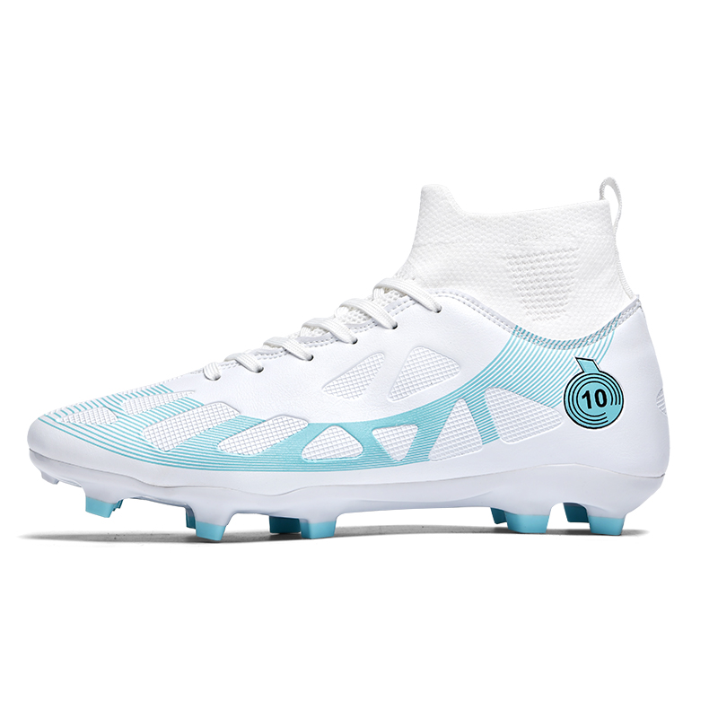 BIANSULONG Soccer Shoes Unisex High Top White