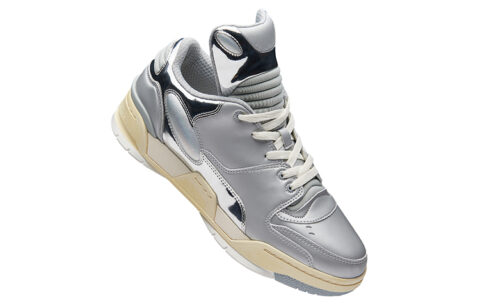 EQLZ EQUALIZER 1980 Slip Resistant Abrasion Resistant Low top Vintage Basketball Shoes Unisex Liquid Silver