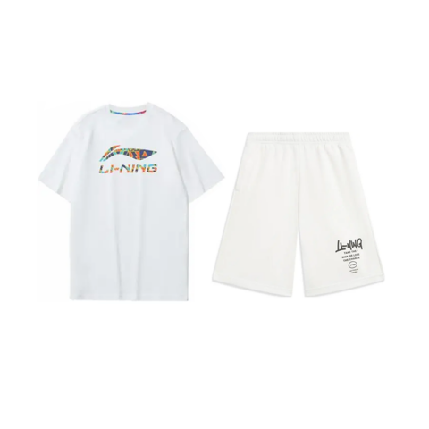 Li Ning Casual Sportswear Unisex White+White