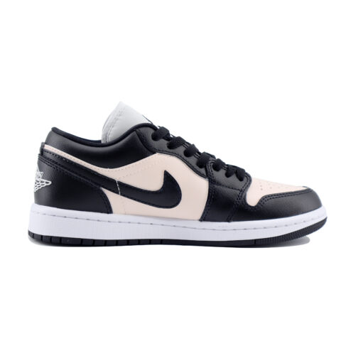 Jordan Air Jordan 1 Chuangyi Slip Resistant Abrasion Resistant Low top Vintage Basketball Shoes Unisex Black Pink