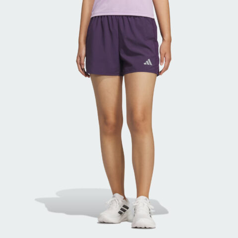 Adidas Running Shorts Women’s Aurora Plum Purple/Dark Silver Gray Moderate
