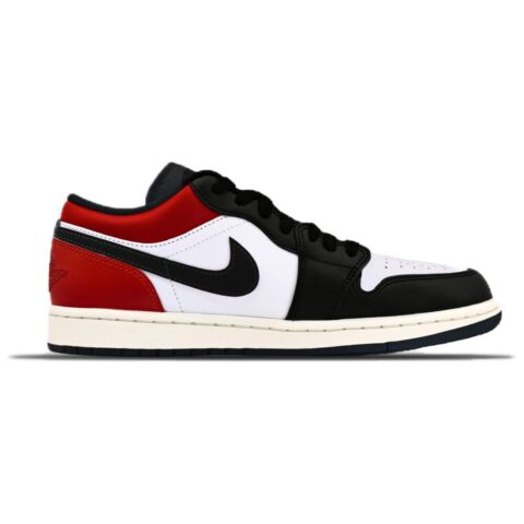 Jordan Air Jordan 1 Abrasion Resistant Abrasion Resistant Low top Vintage Basketball Shoes Unisex Red Black