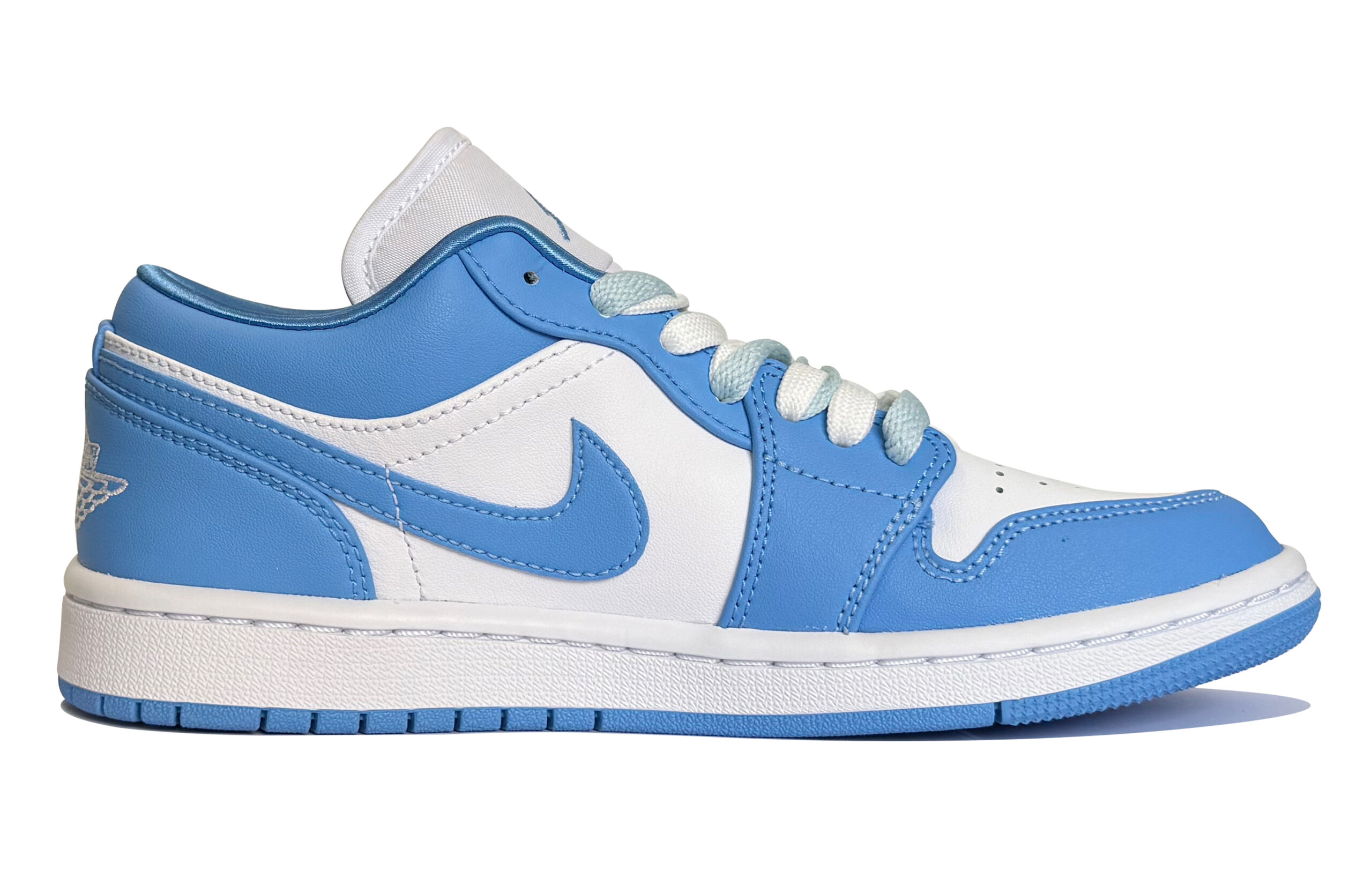 Jordan Air Jordan 1 Moon Mail, Radiant Glow Cushioning Low top Vintage Basketball Shoes Women’s Sky Blue