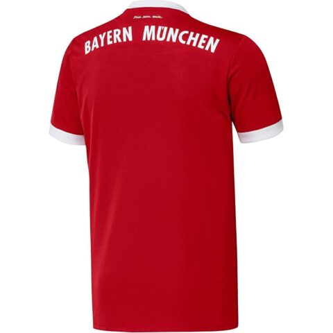 Adidas Soccer Jersey Bayern Munich Black 17 18 Home Fan Version Men’s Red