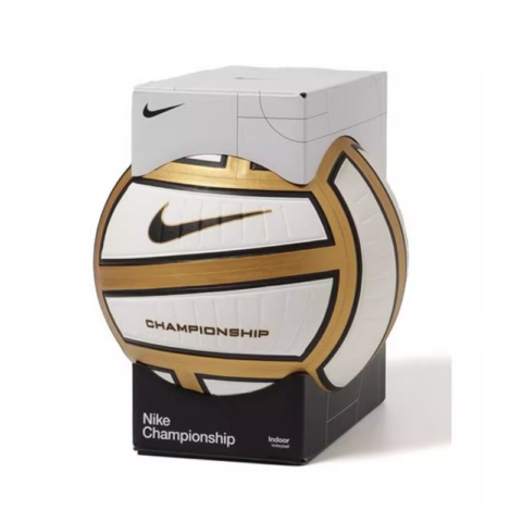 Nike PU Size 5 Ball Volleyball Unisex White Gold