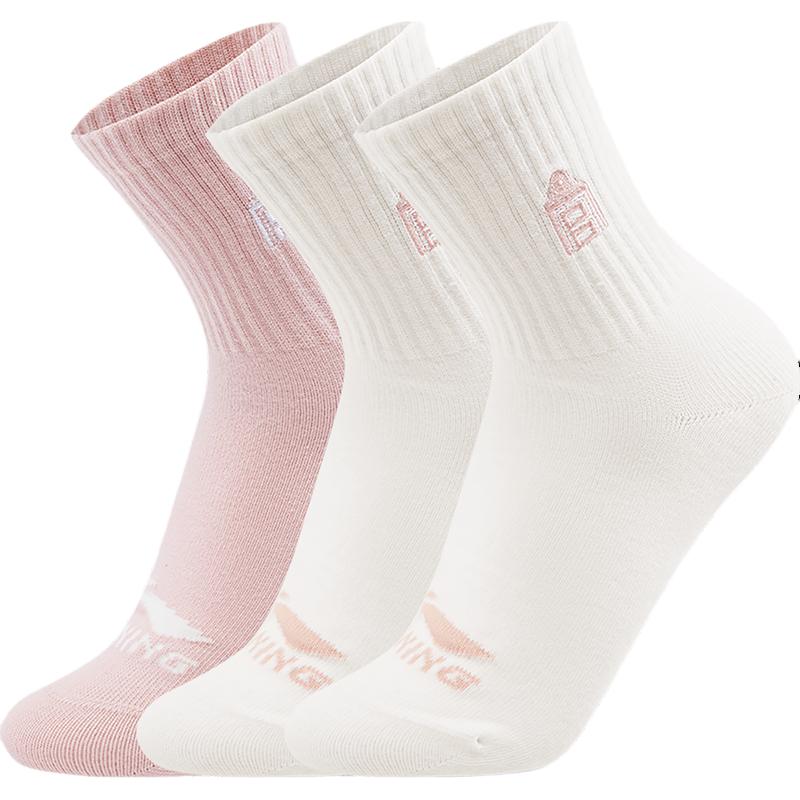 Li Ning x GUGONG,LIANMINGKUAN China Culture Collection Crew Socks Women's 3 Pack