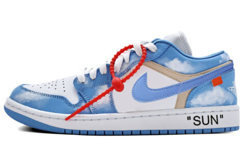 Jordan Air Jordan 1 Low top Vintage Basketball Shoes Women’s Carolina Blue