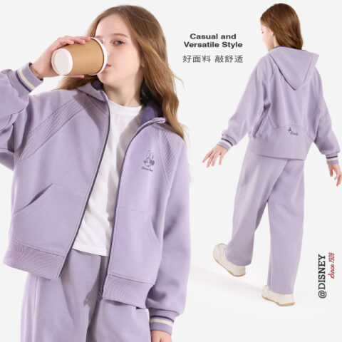 Disney Casual Sportswear Minnie Spring, Single Layer Fleece Lined Women’s Grade School Teenagers