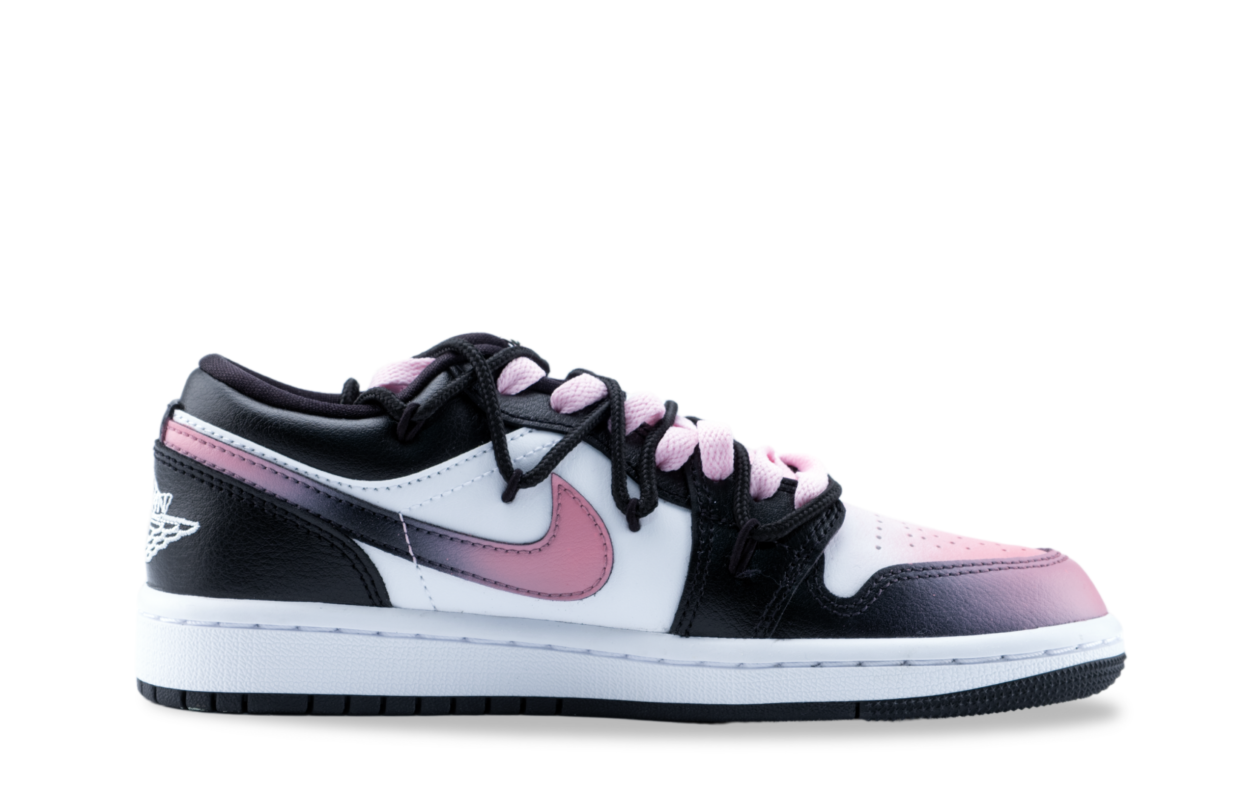 Jordan Air Jordan 1 Low top Vintage Basketball Shoes Women’s Black Pink