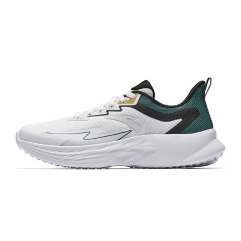 Anta Slip Resistant Abrasion Resistant Slip Resistant Abrasion Resistant Low top Casual Running Shoes Men's White Green