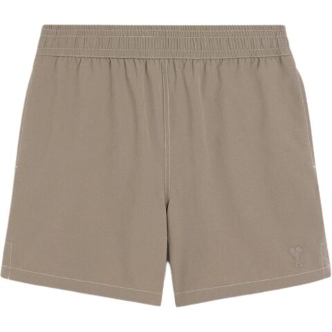 Ami Paris Logo Embroidered Beach Shorts